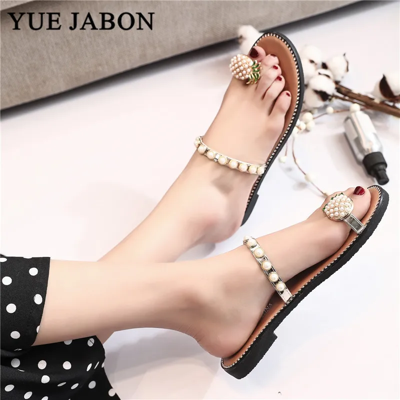 Женские летние шлепанцы с круглым носком на Плоском Каблуке Размеры 35-40 | Обувь