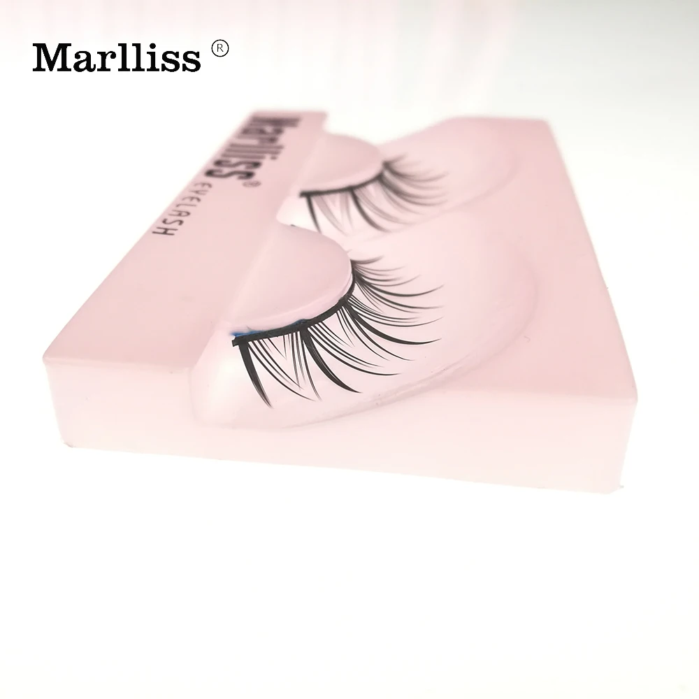 1 пара #606 Marlliss Косплей накладные ресницы волокна Деми wispies Синтетические