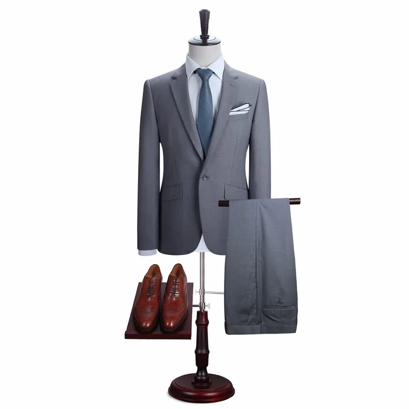 

Custom Made Men Suits for Wedding Blazer Slim Fit Groomsmen Tuxedos Two Pieces Cheap Men Business Suit