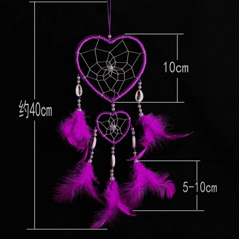 

Circular Feathers Wall Hanging Decoration Decor Wind Chimes Dreamcatcher New Design