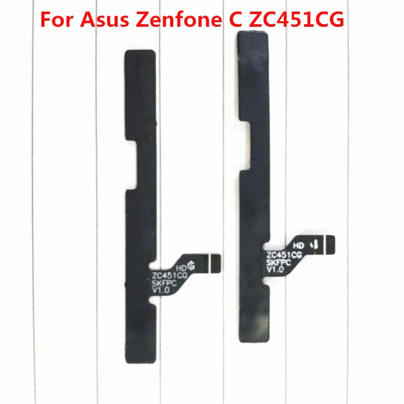 

10PCS/Lot New Power On/Off & Volume Up/Down Buttons Key Flex Cable For Asus Zenfone C ZC451CG