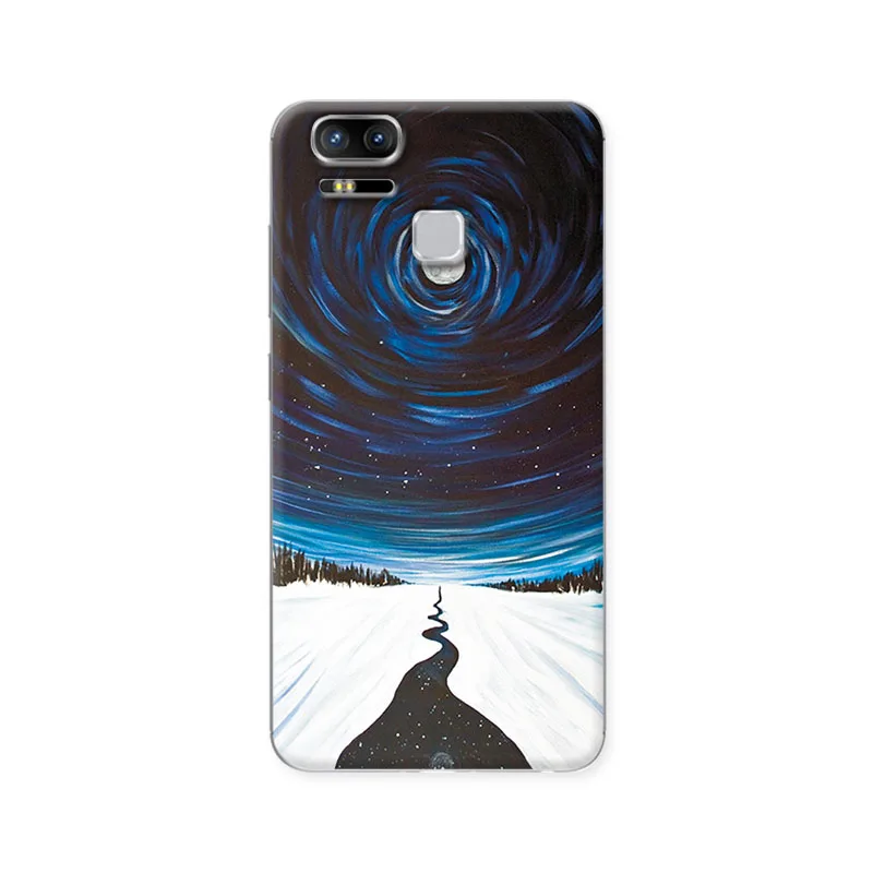 YOUVEI Couple Phone Case For ASUS Zenfone 3 Zoom ZE553KL Earth Moon Painted TPU Silicon Cover 5.5'' |