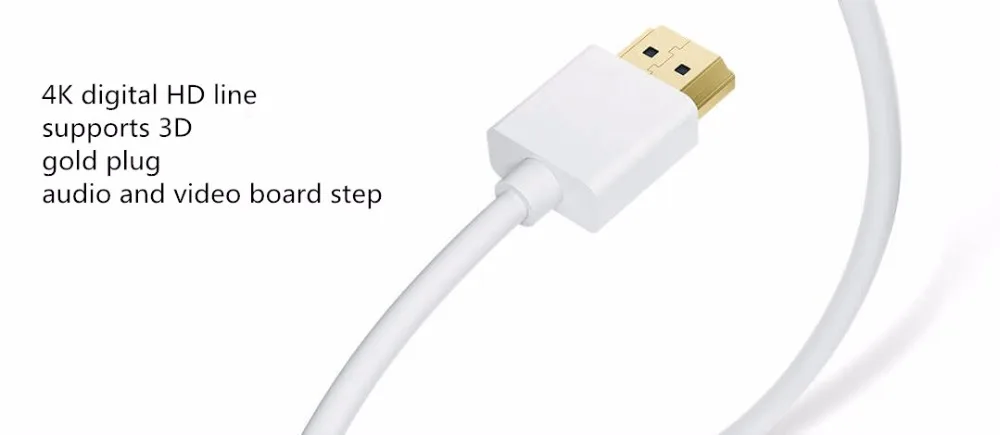XIAOMI Высокоскоростной HDMI кабель позолоченный 4k 3D HDMI адаптер HD tv Splitter switcher для Apple tv Xbox компьютера
