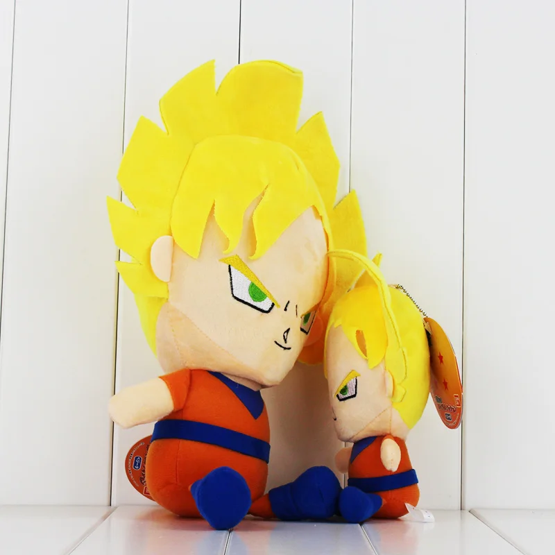 20 см Dragon Ball плюшевые игрушки супер сайян Сон Гоку милые Вегета сон Гохан мягкие куклы для детей