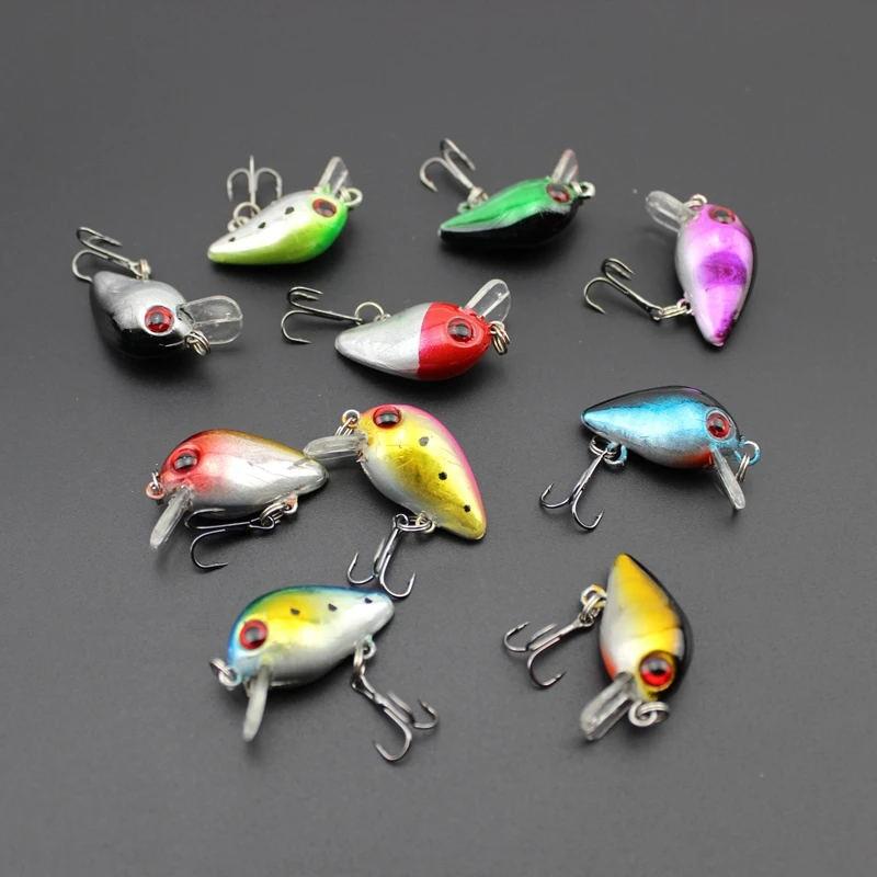 5pcs2.5cm 1 5g Компактный Тип плавать рыбы Рыбалка приманка искусственная жесткая topwater