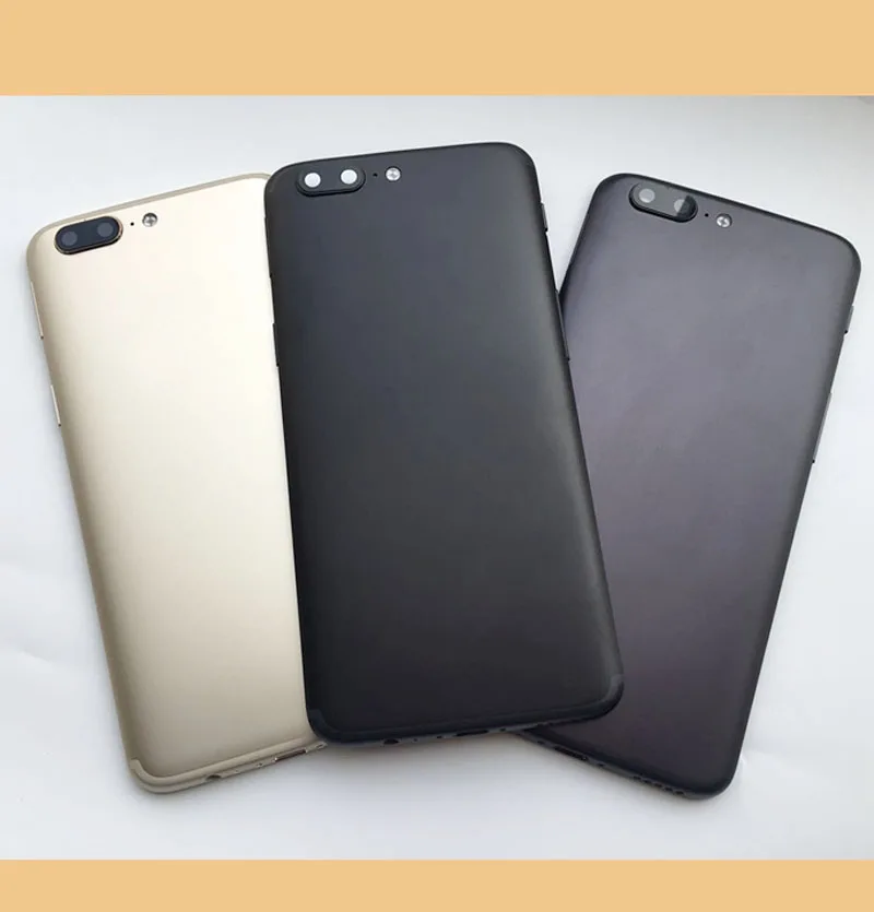 Новинка чехол для аккумулятора Oneplus 5 задней крышки корпуса + кнопки питания и