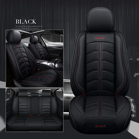 Black no pillow Спортивный кожаный чехол для сидений автомобиля для Toyota Corolla Camry Rav4 Auris Prius Yalis Avensis SUV автомобильные аксессуары подушка для стайлинга автомобиля - Название цвета: Black no pillow