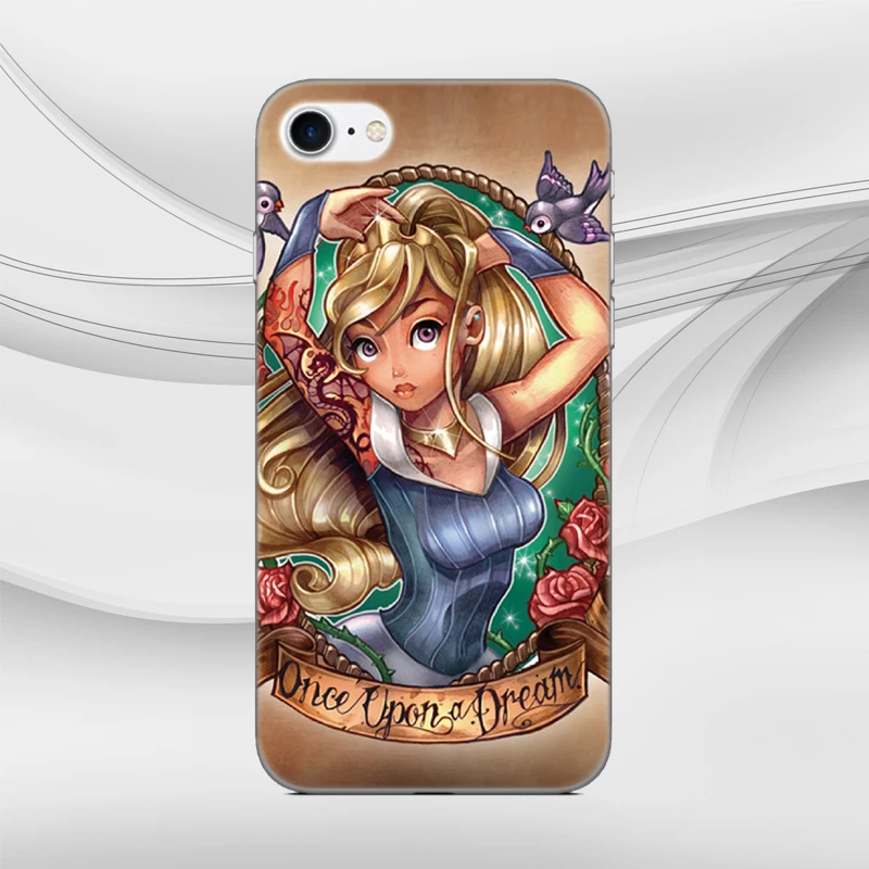Print Princess Tattoo Bumper Silicone Cover Soft TPU Phone Case For Google Pixel 2 3 4 3A XL 2XL 3XL Lite 4XL Rubber Fundas