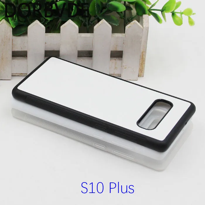 2D сублимационная Резина TPU+ PC пустая задняя крышка для samsung S10 lite S10 Plus с клеем и пластинами 200 шт./лот