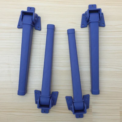 Blue 4 шт H30CM красочные пластиковые складные ножки стола компьютер кофе складные ножки стола мебель RV детский стол с винтом - Цвет: Blue