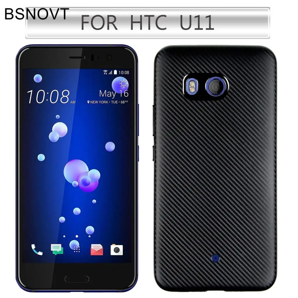 Чехол BSNOVT для htc U11, чехол для htc U 11, чехол с полной защитой из углеродного волокна, мягкий чехол из ТПУ для htc U11, чехлы для мобильных телефонов 5," {