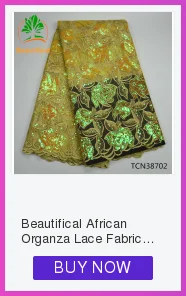 Beautifical Net african lace fabrics New arrival 5 centimeter two-tone sequins embroidery net lace fabric for dress ML5N576