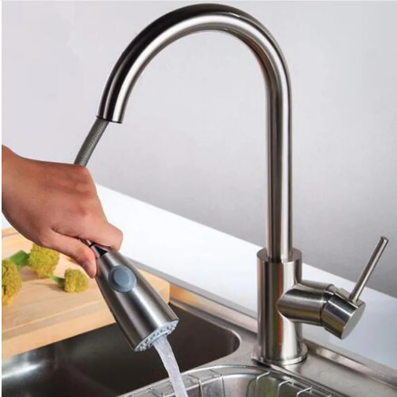 Смеситель для кухни из нержавеющей стали с сенсорным управлением сенсорный