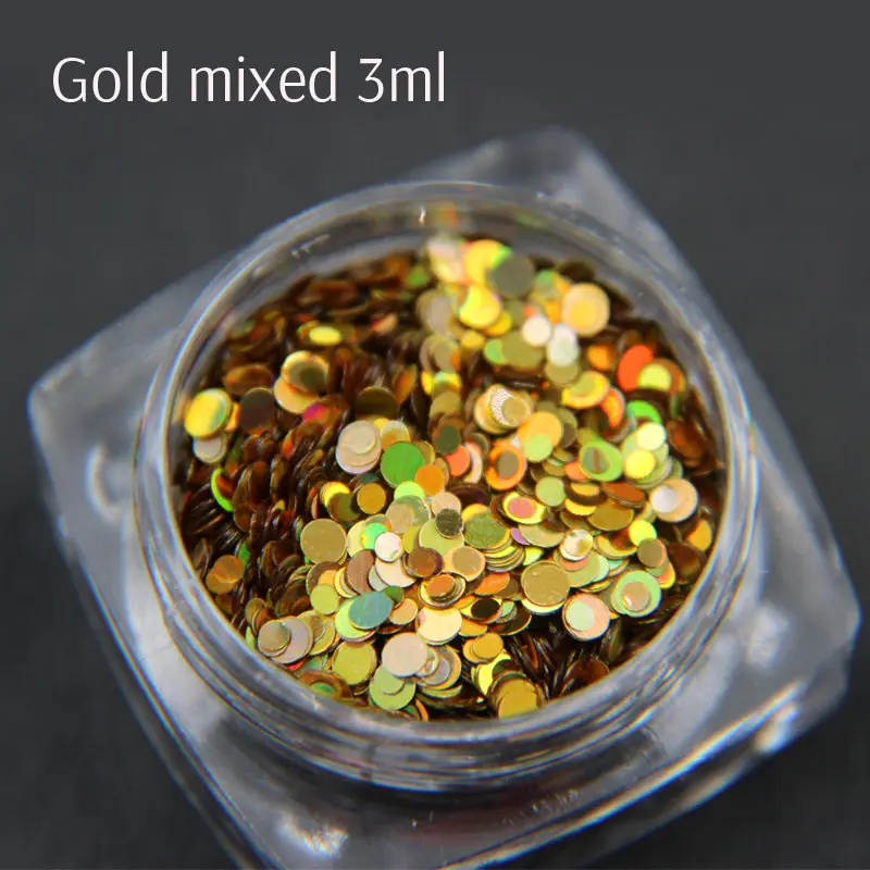 883-1 1jar Nail Art AB блестки микс сердце круглый акриловый блеск шестигранный лак для ногтей блестки голографическая звезда украшения для ногтей разные размеры - Цвет: 883-1