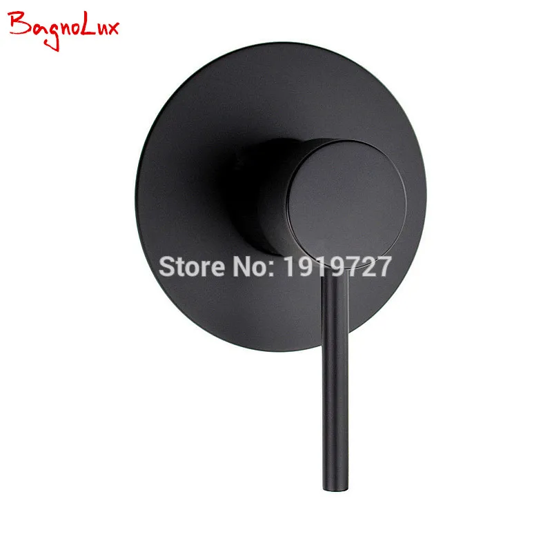 

Bagnolux Wall Mount Bathroom Mixer Valve Diverter Control Valve Hot and cold taps-in Bath & Shower Faucets Matte Black