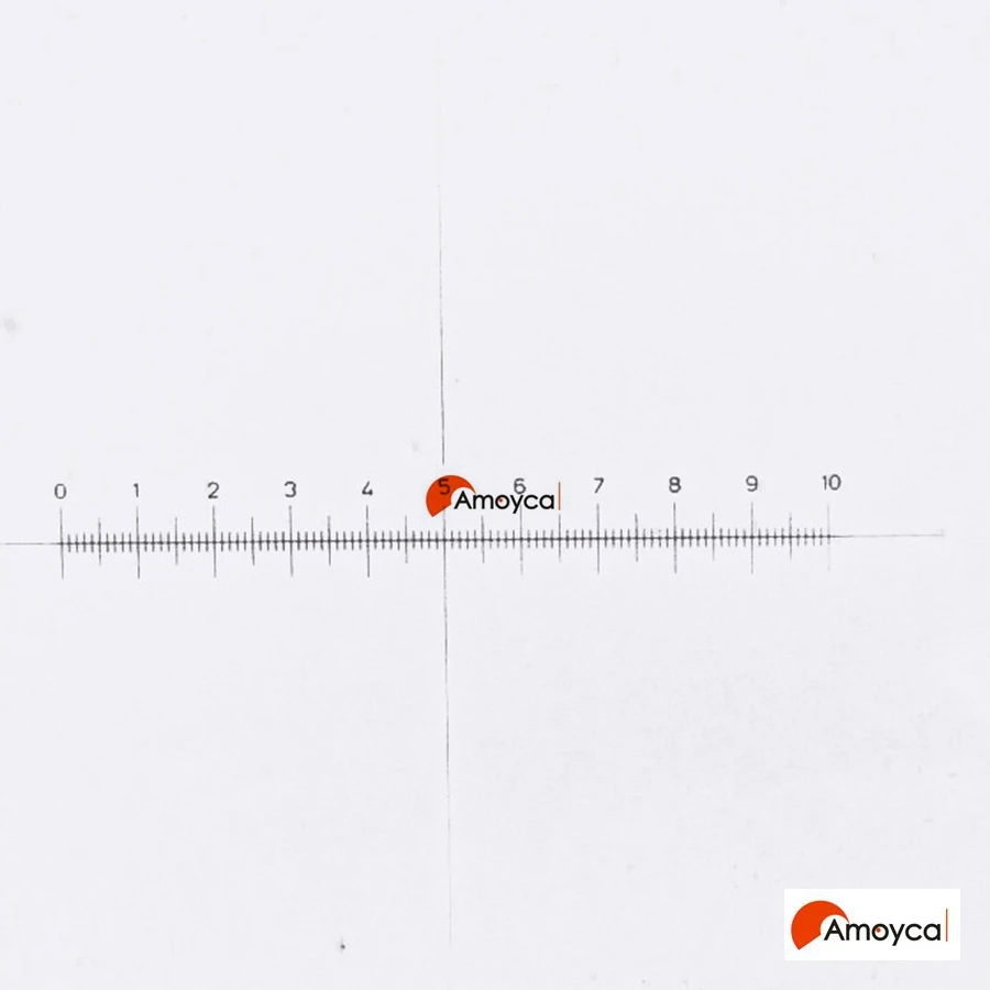 

0,1 мм столик микроскопа калибровка предметное стекло микрометр профессиональная компания микроскоп Калибровочная линейка