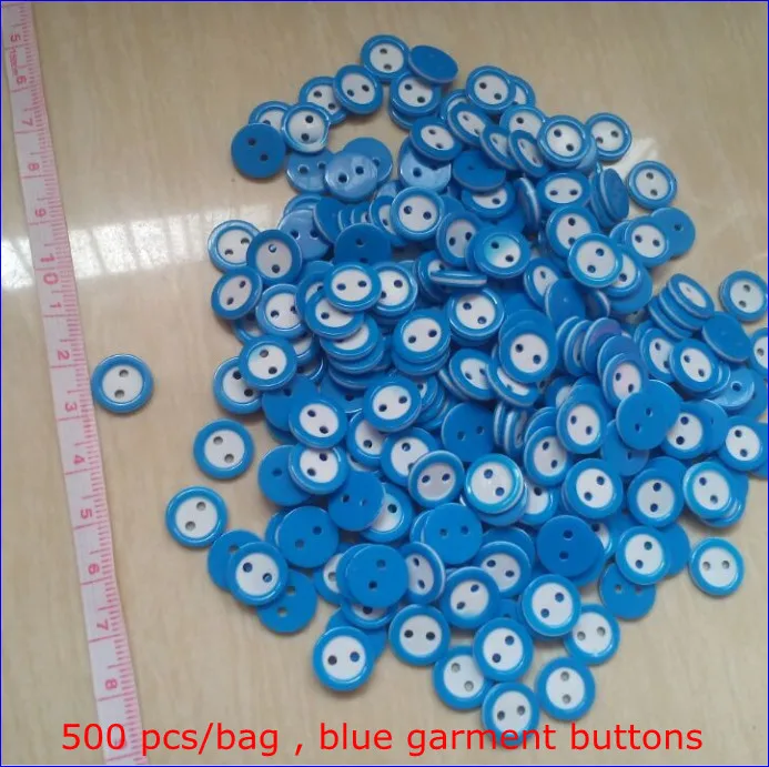 11 мм модные круглые пуговицы 2 отверстия синие для одежды футболки | Дом и сад