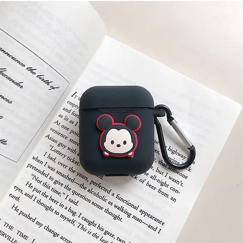 Bluetooth наушники силиконовый чехол для Apple Airpods аксессуары i10 TWS Max мультфильм ручной работы защитный чехол наушники анти-потеря - Цвет: model 8