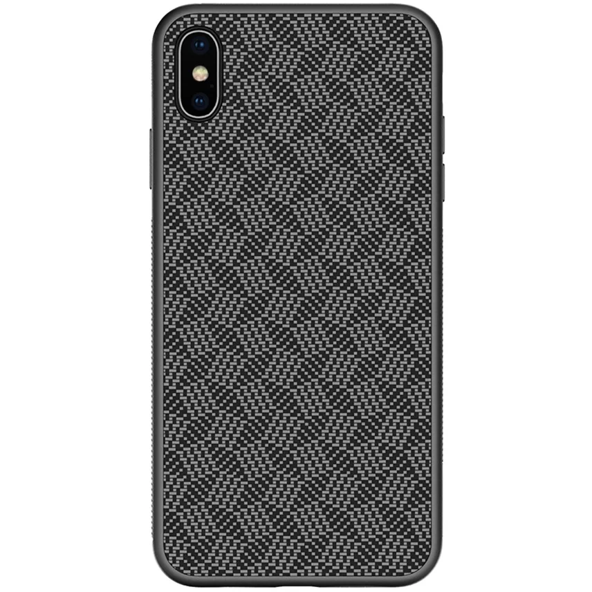 Для iPhone XR XS Max кейс чехол Роскошный чехол из синтетического волокна карбоновый PP пластиковый чехол для телефона iPhone XS Max задняя крышка