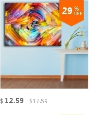 HDARTISAN Colored lines 734091 oil painting on Canvas wall painting picture for Living Room posters and prints No framed