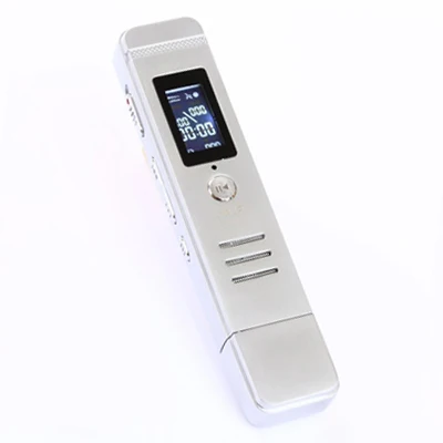 Free DHL EMS USB Digital Voice Recorder Portable professional Small 8GB Silver mini recorder Support MP3/WMA/WAV Sales/Wholesale
