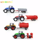 Игрушечный трактор, фермер, автомобиль, миниатюрная модель автомобиля, игрушки для мальчиков, 4 цвета, игрушка, литой грузовик