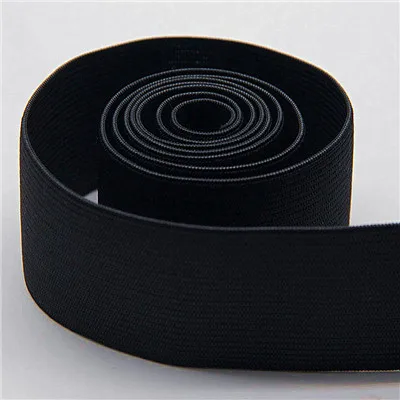 4cm black Резинка 4 см ширина мягкий Блестящий золотистый Серебристый РЕЗИНКИ 40 мм шитье DIY сумка шляпа одежда платье аксессуары для одежды 1 м - Цвет: 4cm black