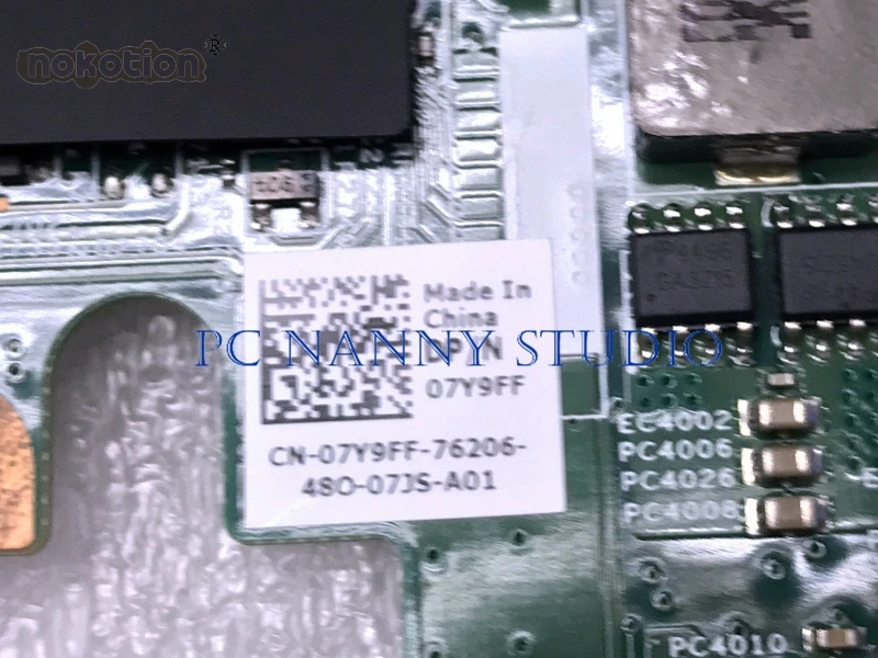 PCNANNY 7Y9FF 07Y9FF для Inspiron 14 3420 HD материнская плата ноутбука HM75 протестирована |