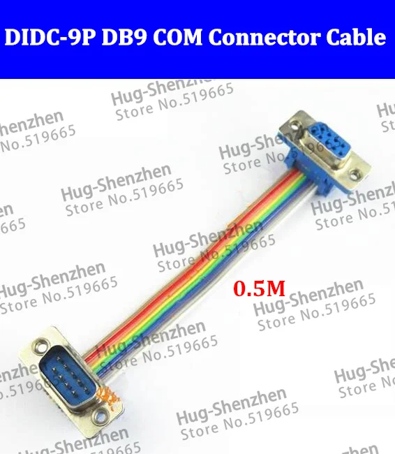 High Quality DB9 ribbon cable  DIDC-9P male to female/female to female/male to male cable  DIDC DR9 COM connector cable---20pcs