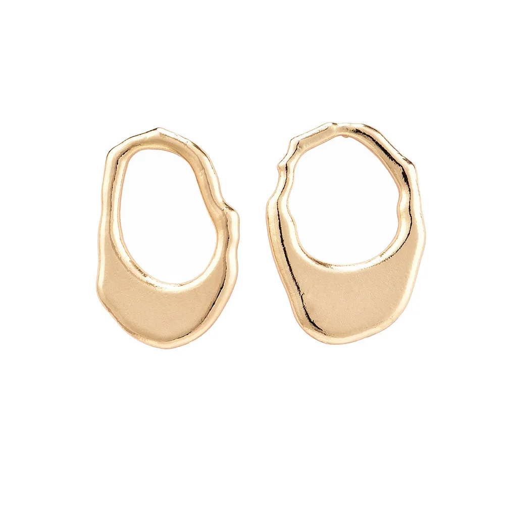 Earings Fashion Jewelry Steampunk Big Geometric Irregular Earring for Women Gold Silver Color Studs Ear | Украшения и аксессуары