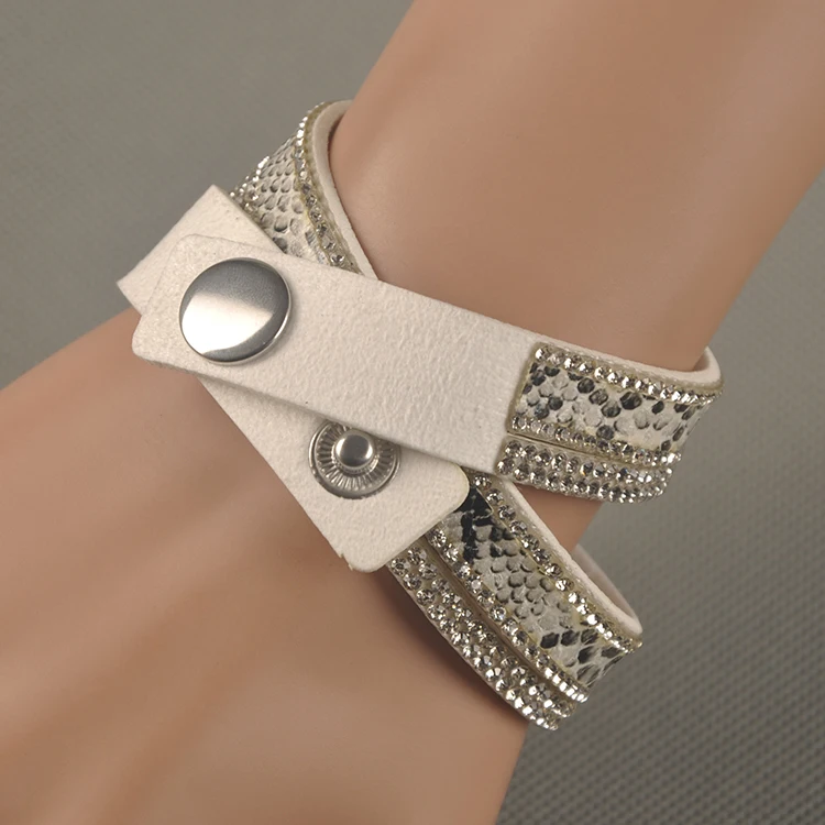 Женский многослойный браслет Lokaer со змеиным узором 9 цветов на выбор|bracelet with