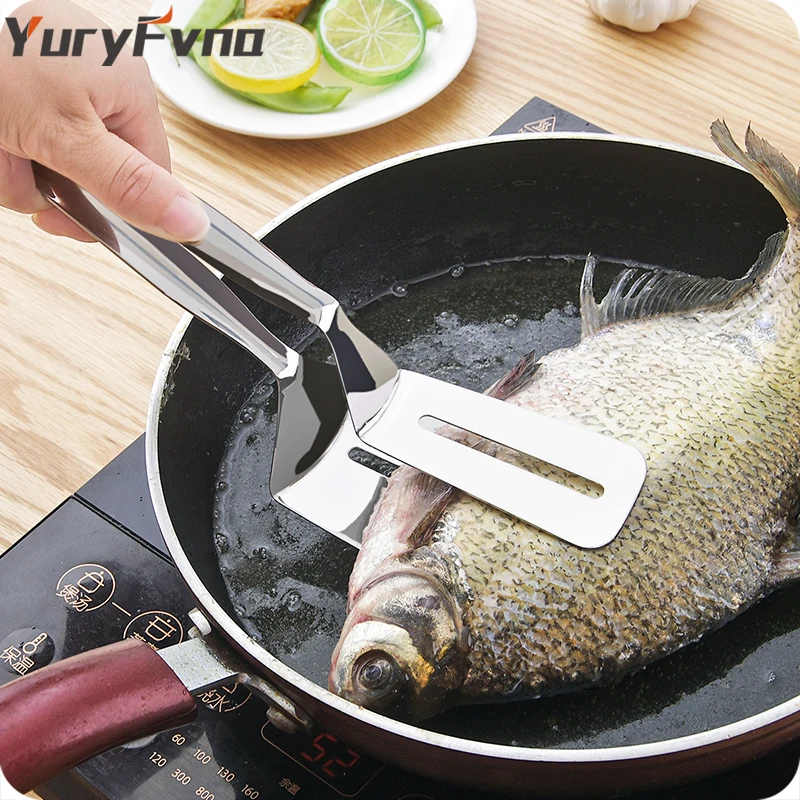 YuryFvna щипцы для барбекю из нержавеющей стали жареная лопатка стеков рыба хлеб