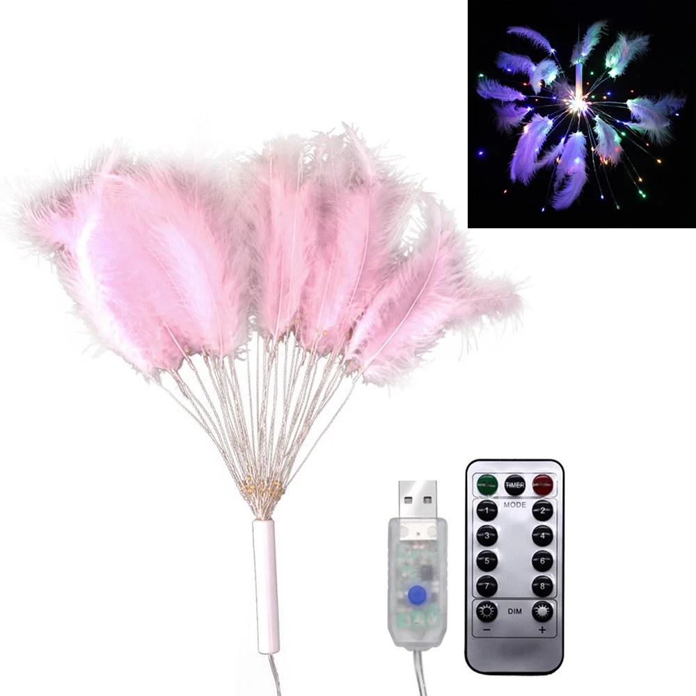 Крылья из перьев подвесной светильник спальня праздничное Рождественское