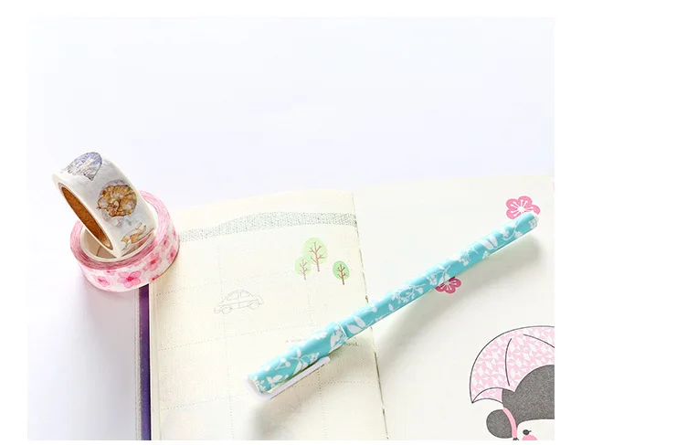 Клейкая лента с изображением цветов бабочек девушек клейкая сделай сам для