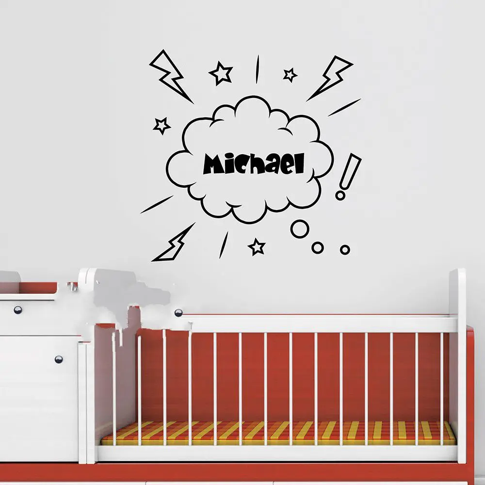 Милая Пиратская Наклейка на стену персональное имя наклейка пиратский корабль