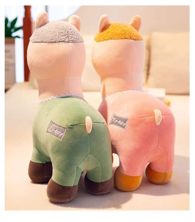 2 цвета Альпака новая любимая подушка плюшевые игрушки мультяшная плюшевая кукла