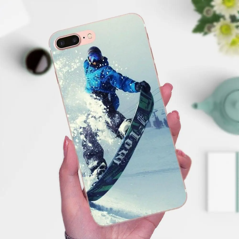Snow Or Die Лыжный Сноуборд спортивный принт для Huawei P7 Honor 4C 5A 5C 5X 6 6C 6A 6X 7 7X 8 9 V8 V10 Y3II Y5II