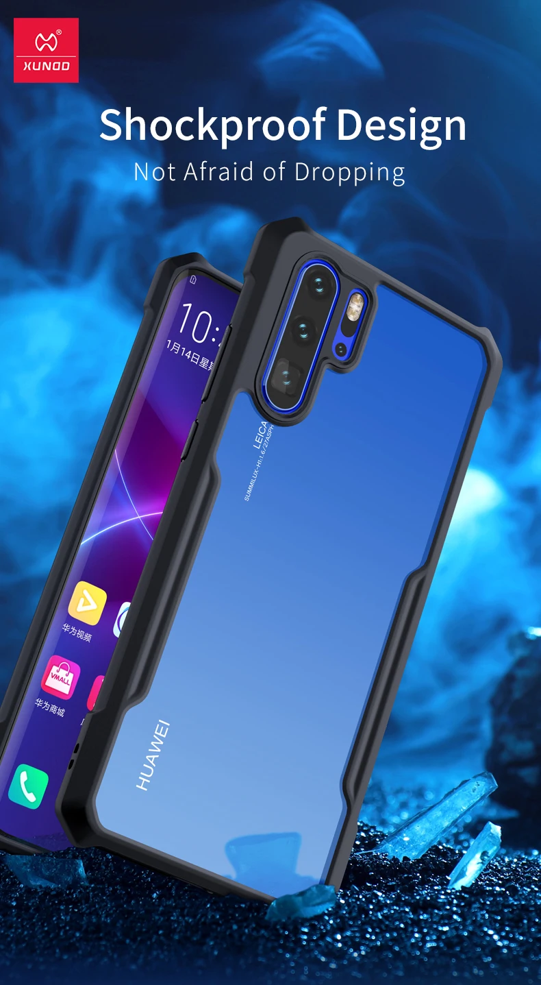 Противоударный чехол XUNDD для huawei P30 Pro, защитный чехол с подушками безопасности, чехол для бизнеса, красочное кольцо, держатель, бампер, жук