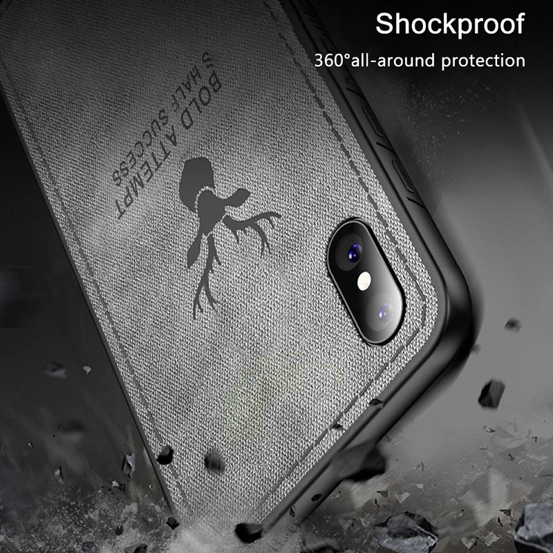 Keajor чехол для телефона Iphone 7 8 6 6s Plus классический тканевый бампер мягкая