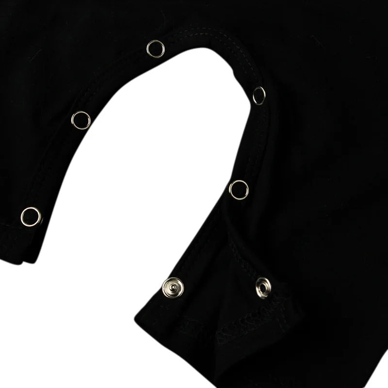 Летняя одежда для новорожденных мальчиков костюмы комбинезоны черный принт