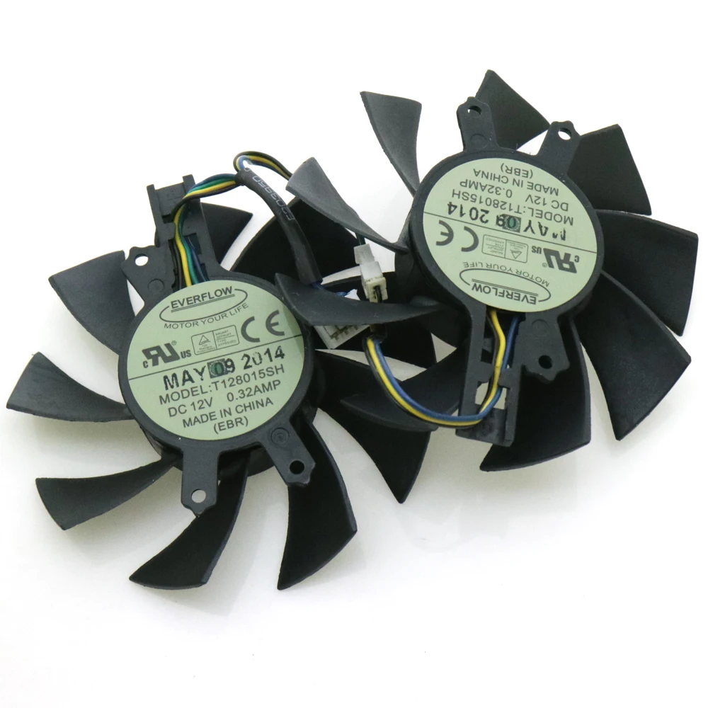 4Pin VGA вентилятор для видеокарты Hasee GM50Ti GTX750Ti GTX950 75 мм 49*46*17 0 32 А бесплатная