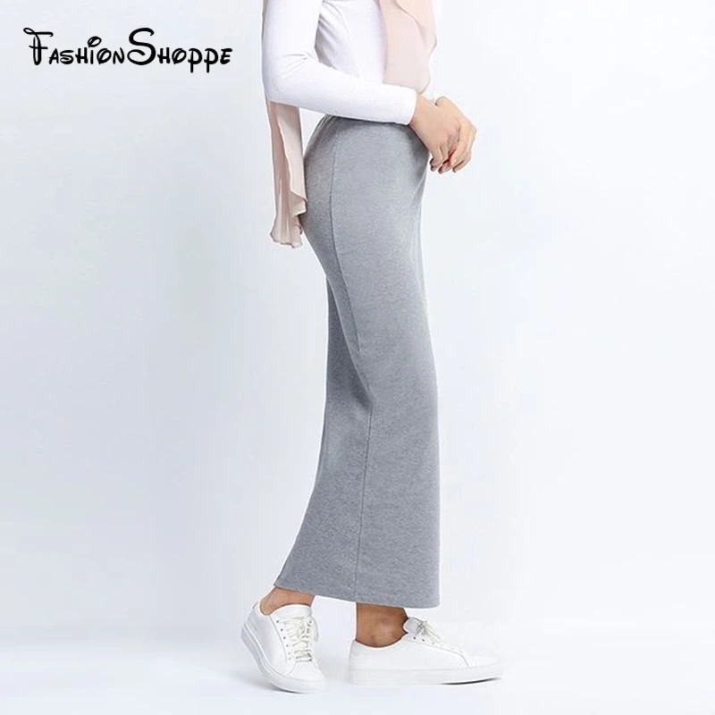 Модная хлопковая одежда мусульманское юбка-карандаш пакет хип Исламская для