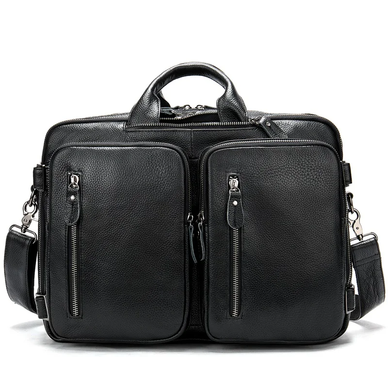 432A3black MVA сумка-мессенджер Мужская портфель из натуральной кожи сумка-мессенджер мужская сумка через плечо Большая вместительная винтажная сумка для ноутбука 432 - Цвет: 432A3black