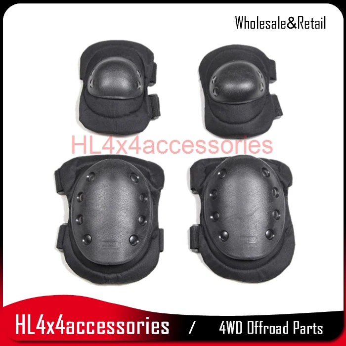 

4pcs Outdoor Protective kneepad Elbow Knee Pad Cycling Roller Skating Pad Climbing Elbow Knee Pad Guard Protector CS equipment