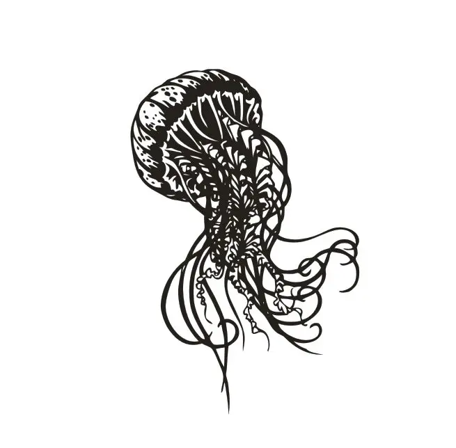 Jellyfish стикер на стену море в морском стиле украшения для ванной комнаты морские животные Медузы виниловые съемные настенные наклейки Настенная роспись AZ808