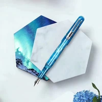 new picasso celluloid fountain pen etsandy aurora sky blue ps 975 iridium fine nib writing gift pen for business office