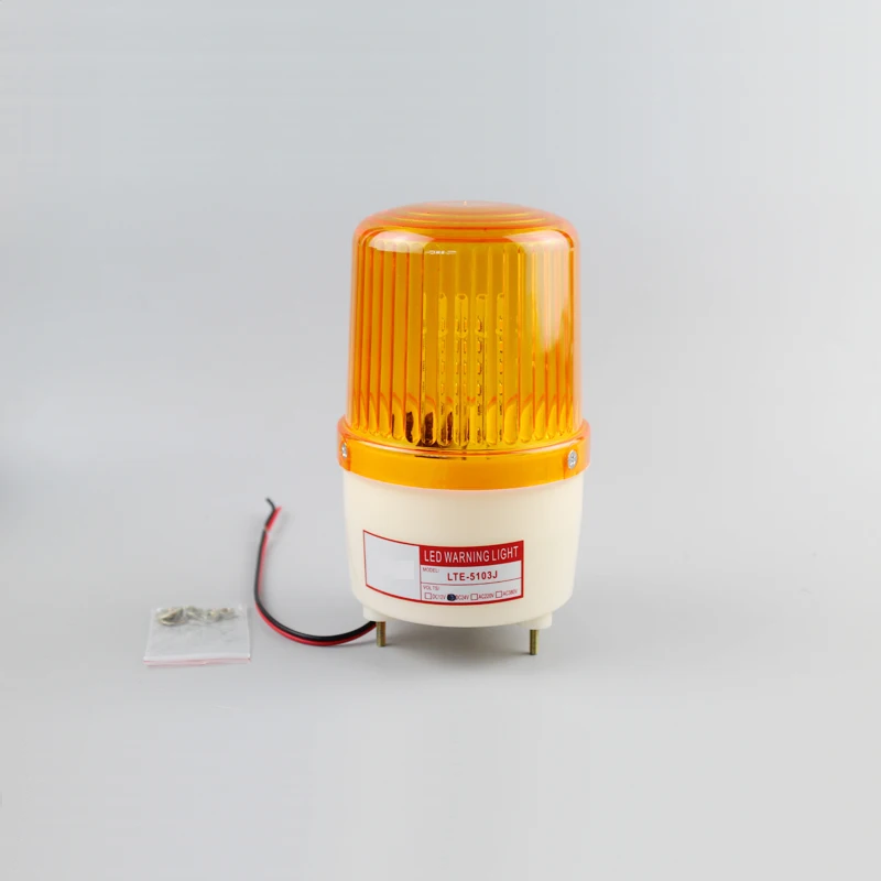 Yellow LTE-5103J Flash sound warning light led strobe siren industrial flashing amber alarm with buzzer 90dB | Обустройство дома