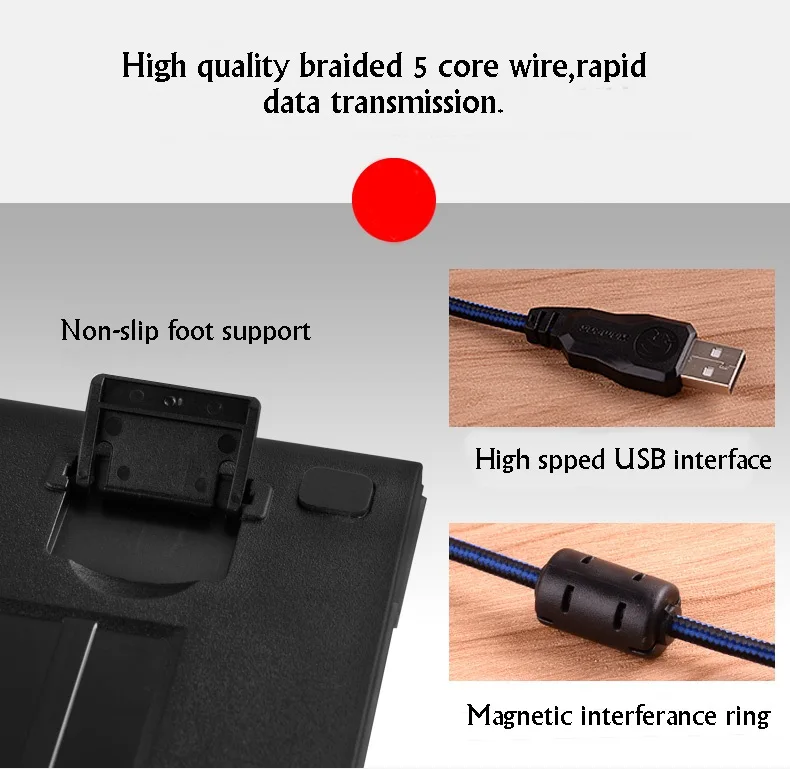 Стимпанк USB Проводная эргономичная Механическая игровая клавиатура с подсветкой