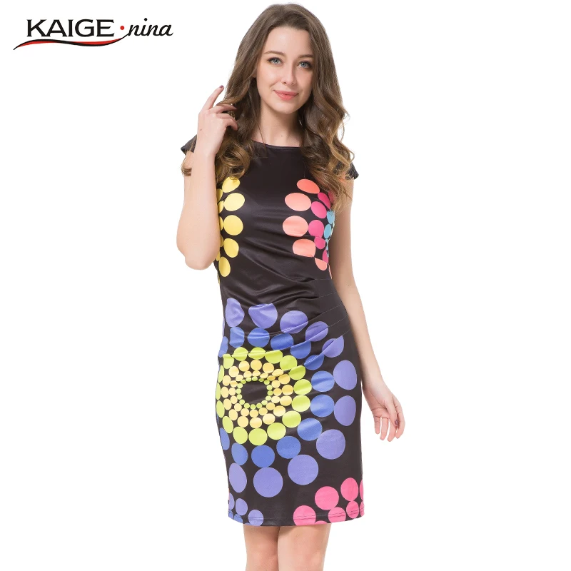 2016 Кайге Нина Летнее платье Женщины bodycon плюс размер женская одежда шик