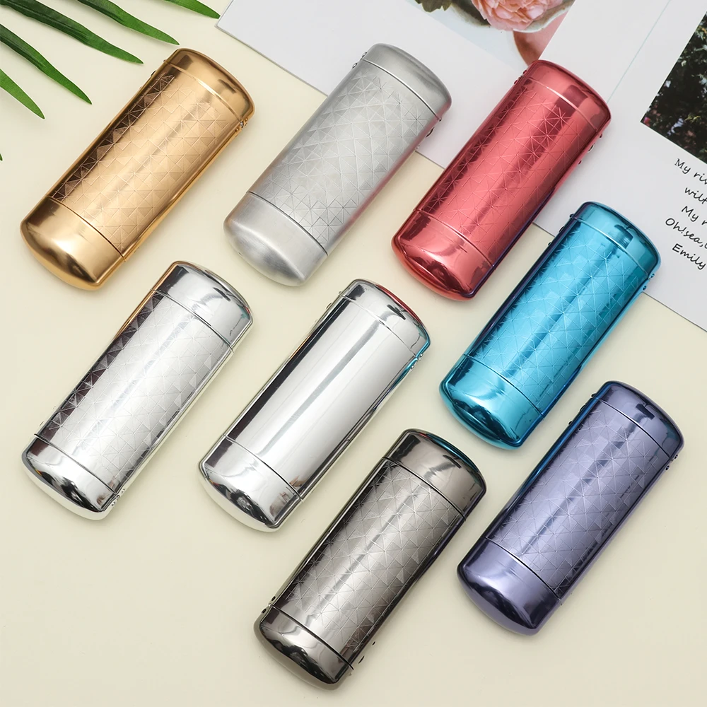 1 шт. новый модный жесткий металлический Алюминиевый Чехол для очков в клетку с